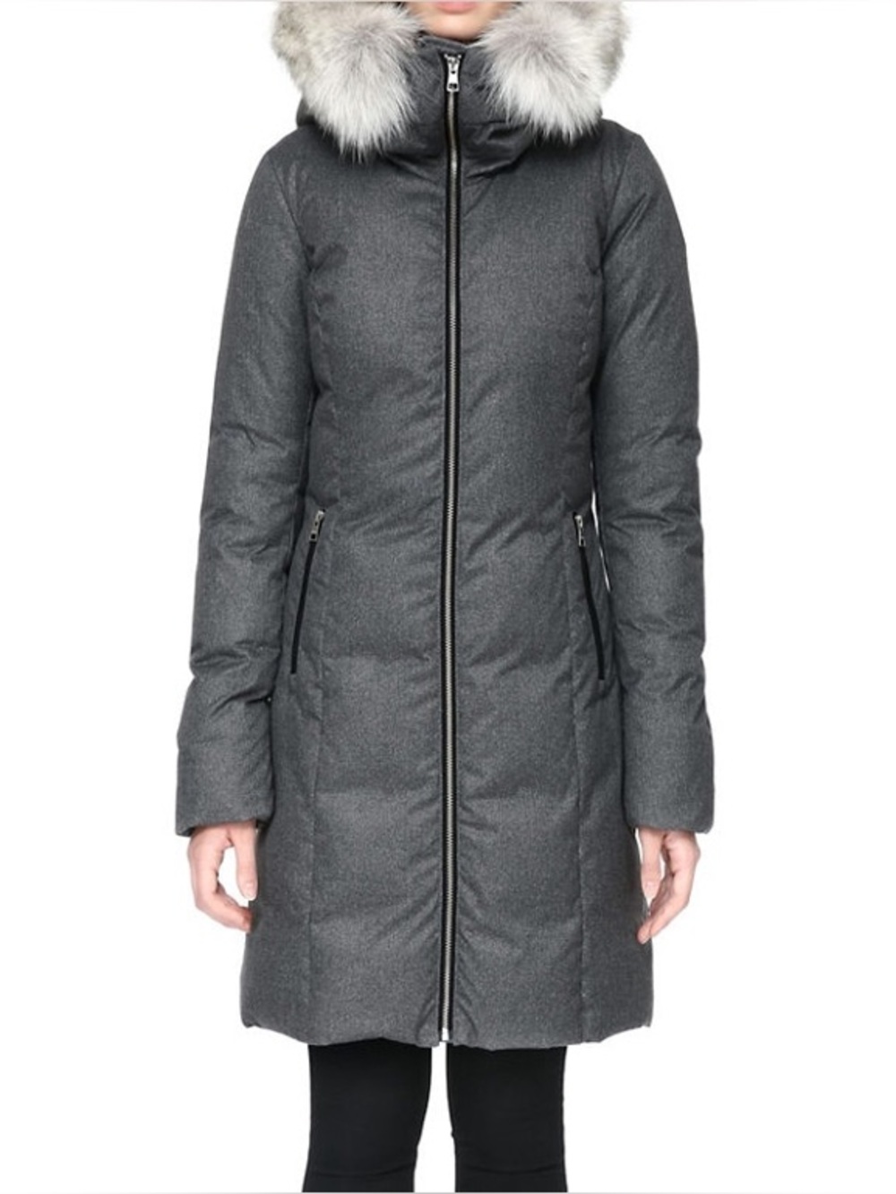 Soia & Kyo Gray Winter Coat Size Medium